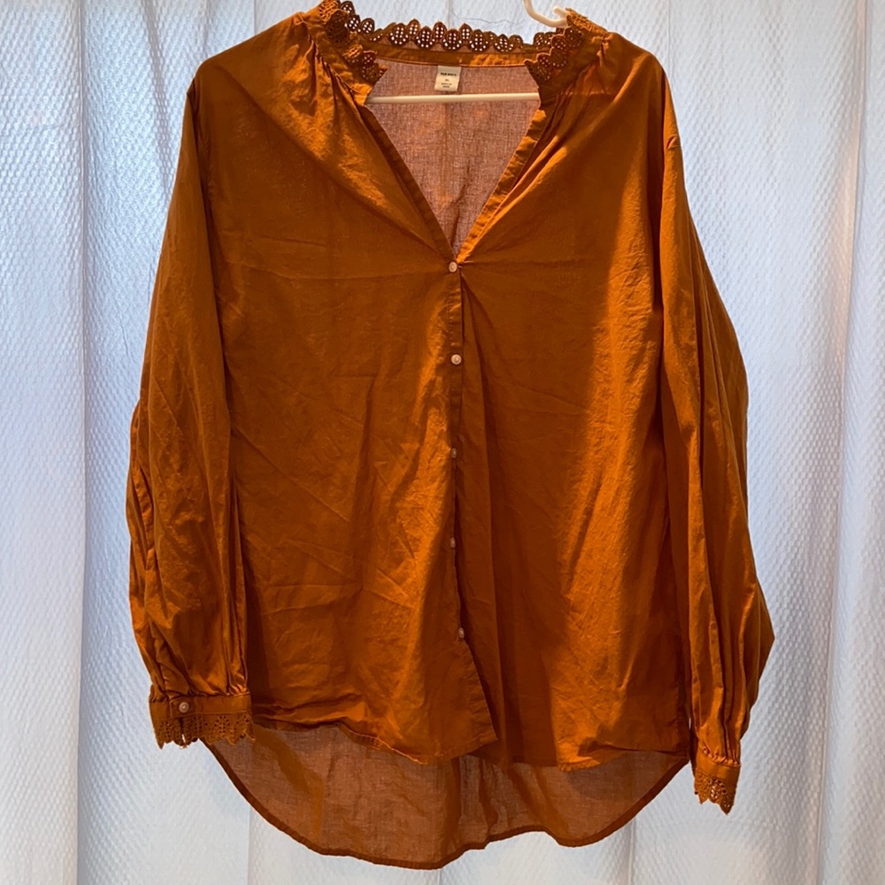 Old Navy Long Sleeve Button Down Blouse